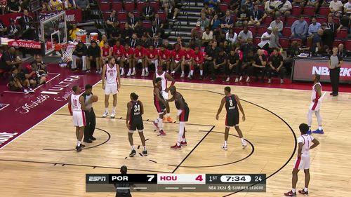 NBA夏季联赛：火箭vs开拓者